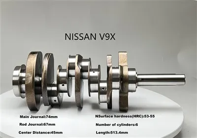 8200945509b V9X krukas voor Nissan V6 3.0L